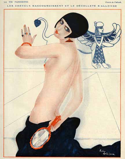 Sacha Zaliouk La Vie Parisienne 1924 Le Decollete page Sex Appeal | Sex Appeal Vintage Ads and Covers 1891-1970