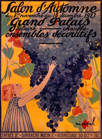 Salon D Automne 1923 Grand Palais Ensembles | Vintage Ad and Cover Art 1891-1970