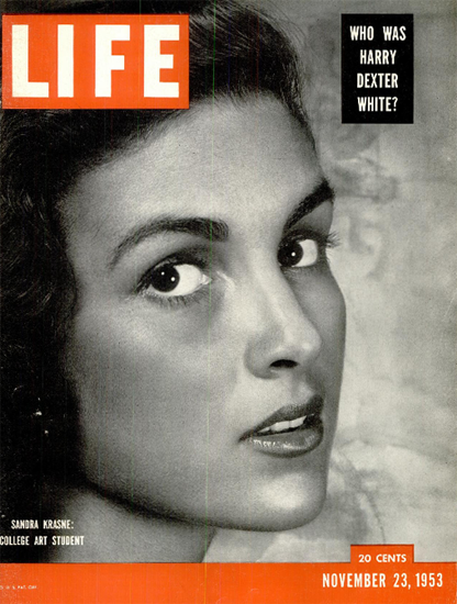 Sandra Krasne Art Student 23 Nov 1953 Copyright Life Magazine | Life Magazine BW Photo Covers 1936-1970