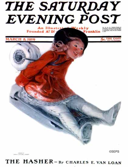 Sarah Stilwell-Weber Cover Artist Saturday Evening Post 1919_03_08 | The Saturday Evening Post Graphic Art Covers 1892-1930