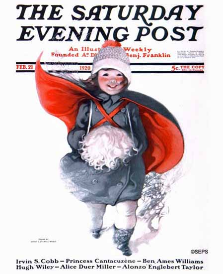Sarah Stilwell-Weber Cover Artist Saturday Evening Post 1920_02_21 | The Saturday Evening Post Graphic Art Covers 1892-1930