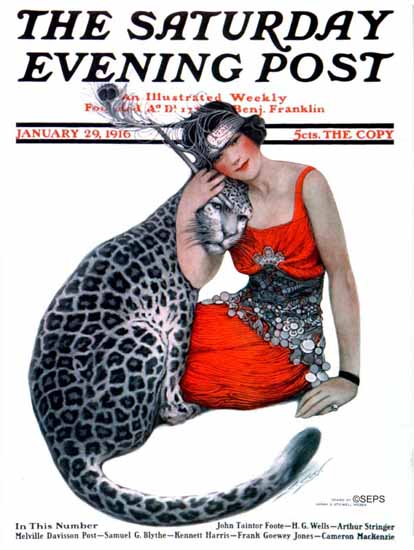 Sarah Stilwell-Weber Saturday Evening Post 1916_01_29 | The Saturday Evening Post Graphic Art Covers 1892-1930