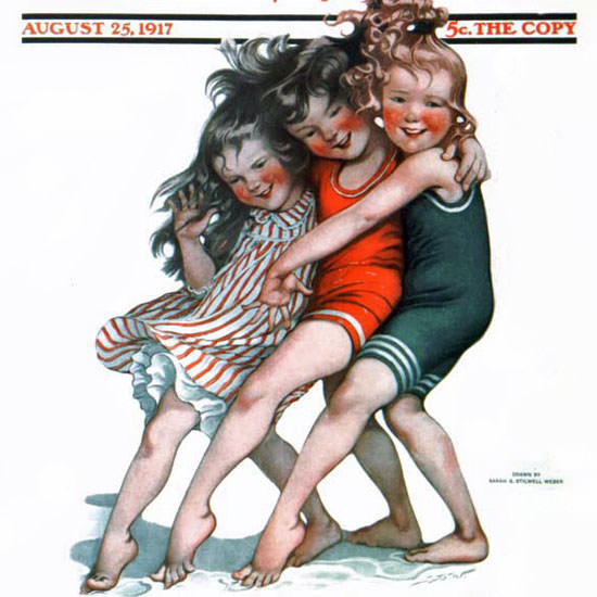 Sarah Stilwell-Weber Saturday Evening Post 1917_08_25 Copyright crop | Best of Vintage Cover Art 1900-1970