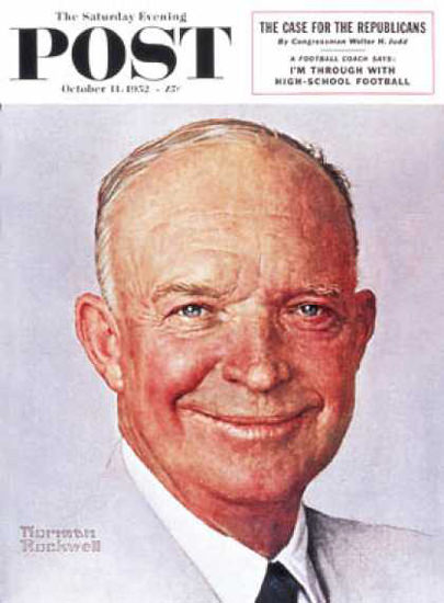 Saturday Evening Post Copyright 1952 Dwight D Eisenhower | Vintage Ad and Cover Art 1891-1970