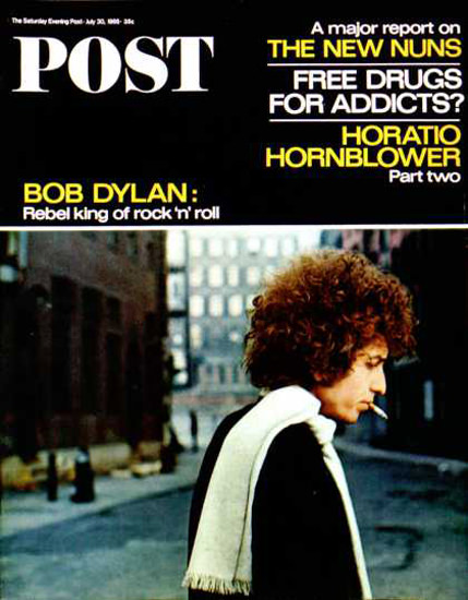 Saturday Evening Post Copyright 1966 Bob Dylan Rebel | Sex Appeal Vintage Ads and Covers 1891-1970