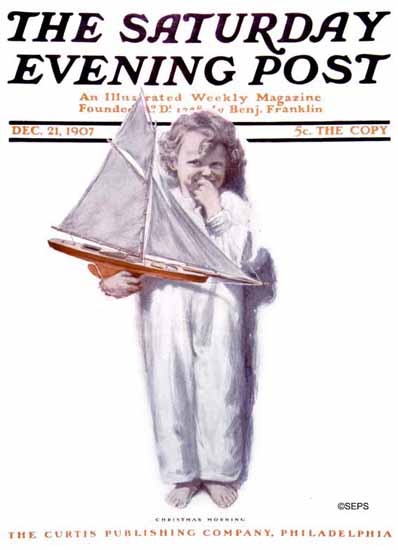 Saturday Evening Post Cover 1907_12_21 | The Saturday Evening Post Graphic Art Covers 1892-1930