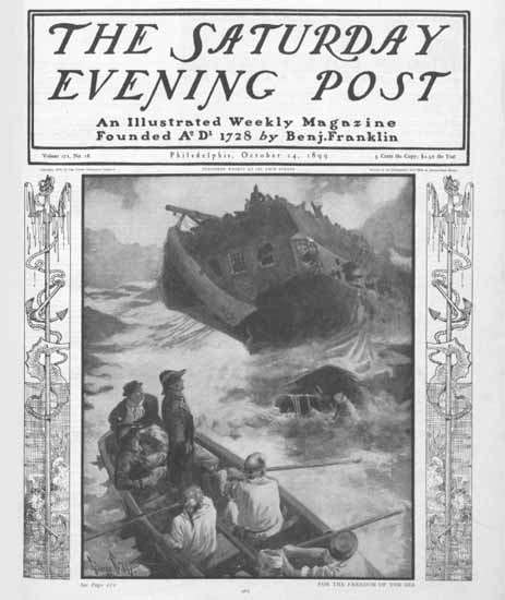 Saturday Evening Post Cover Art 1899_10_14 | The Saturday Evening Post Graphic Art Covers 1892-1930