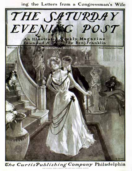 Saturday Evening Post Cover Art 1900_12_15 | The Saturday Evening Post Graphic Art Covers 1892-1930