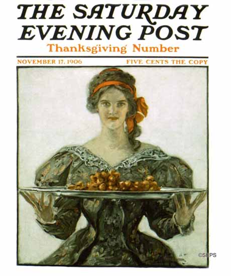 Saturday Evening Post Cover Art 1906_11_17 | The Saturday Evening Post Graphic Art Covers 1892-1930