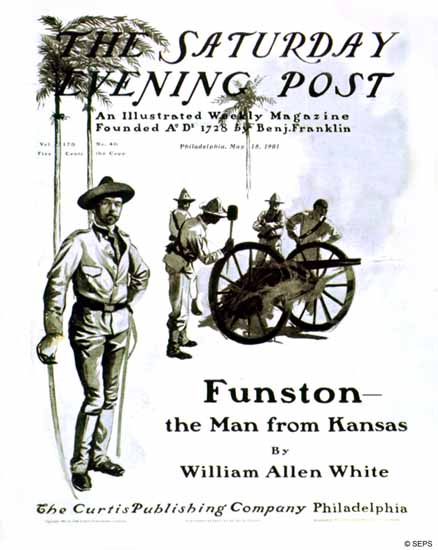 Saturday Evening Post Funston the Man from Kansas 1901_05_18 | The Saturday Evening Post Graphic Art Covers 1892-1930
