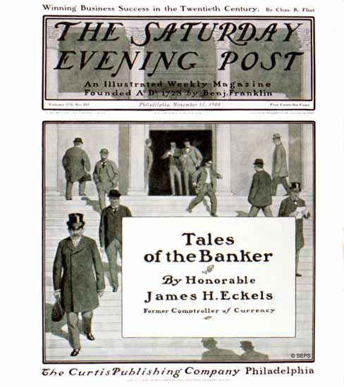 Saturday Evening Post Tales of the Banker 1900_11_17 | The Saturday Evening Post Graphic Art Covers 1892-1930