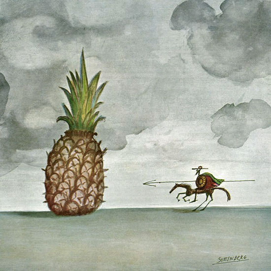 Saul Steinberg The New Yorker 1967_03_04 Copyright crop | Best of Vintage Cover Art 1900-1970