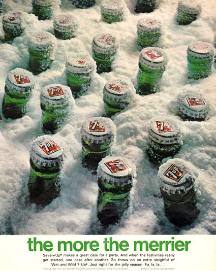 Seven-Up 7-Up Frozen More The Merrier 1967 | Vintage Ad and Cover Art 1891-1970