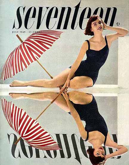 Seventeen Magazine Cover 1949 Sex Appeal | Sex Appeal Vintage Ads and Covers 1891-1970