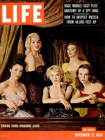 Shining young Broadway Stars 21 Nov 1955 Copyright Life Magazine | Life Magazine Color Photo Covers 1937-1970