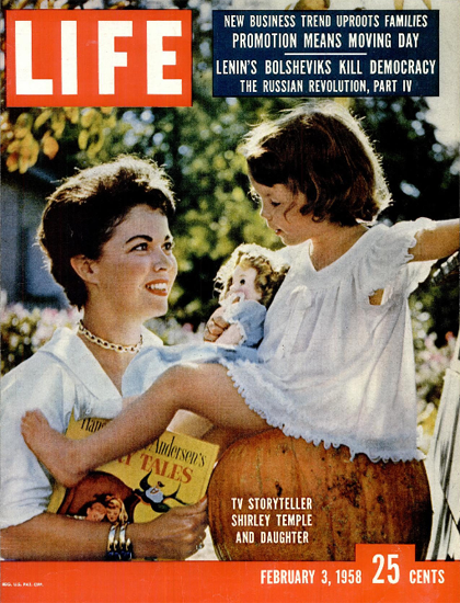 Shirley Temple and Daughter 3 Feb 1958 Copyright Life Magazine | Life Magazine Color Photo Covers 1937-1970