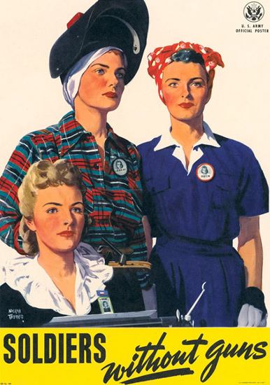 Soldiers Without Guns | Vintage War Propaganda Posters 1891-1970