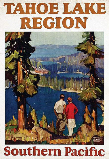 Southern Pacific Tahoe Lake Region 1928 | Vintage Travel Posters 1891-1970