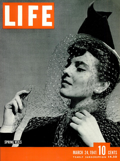 Spring Veils 24 Mar 1941 Copyright Life Magazine | Life Magazine BW Photo Covers 1936-1970