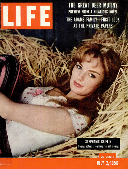 Stephanie Griffin acts young 2 Jul 1956 Copyright Life Magazine | Life Magazine Color Photo Covers 1937-1970