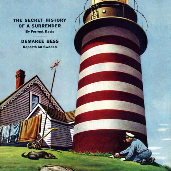 Stevan Dohanos Saturday Evening Post 1945_09_22 Copyright crop | Best of 1940s Ad and Cover Art