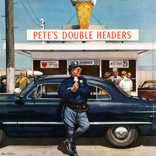 Stevan Dohanos Saturday Evening Post 1951_09_22 Copyright crop | Best of 1950s Ad and Cover Art
