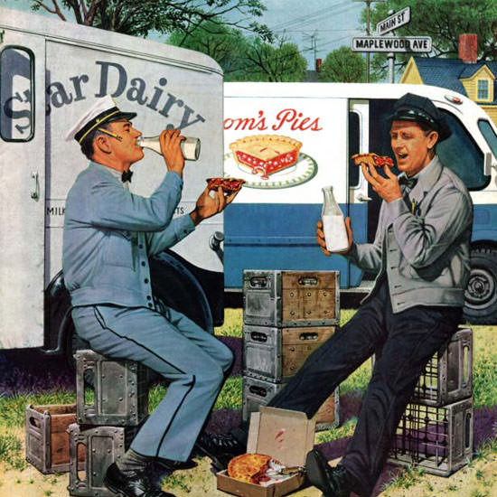 Stevan Dohanos Saturday Evening Post 1958_10_11 Copyright crop | Best of Vintage Cover Art 1900-1970
