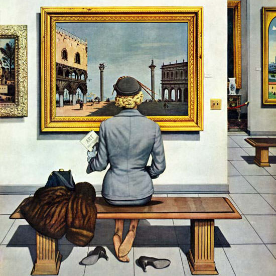 Stevan Dohanos Saturday Evening Post Art 1956_03_03 Copyright crop | Best of 1950s Ad and Cover Art