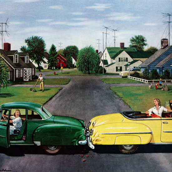 Stevan Dohanos Saturday Evening Post Back 1956_08_04 Copyright crop | Best of Vintage Cover Art 1900-1970