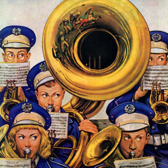 Stevan Dohanos Saturday Evening Post Band 1946_10_19 Copyright crop | Best of Vintage Cover Art 1900-1970