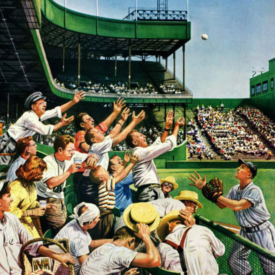 Stevan Dohanos Saturday Evening Post Catch 1950_04_22 Copyright crop | Best of Vintage Cover Art 1900-1970