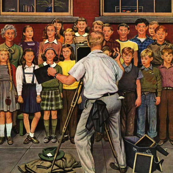 Stevan Dohanos Saturday Evening Post Schoo 1946_06_15 Copyright crop | Best of Vintage Cover Art 1900-1970