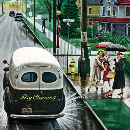 Stevan Dohanos Saturday Evening Post Truck 1948_10_02 Copyright crop | Best of Vintage Cover Art 1900-1970