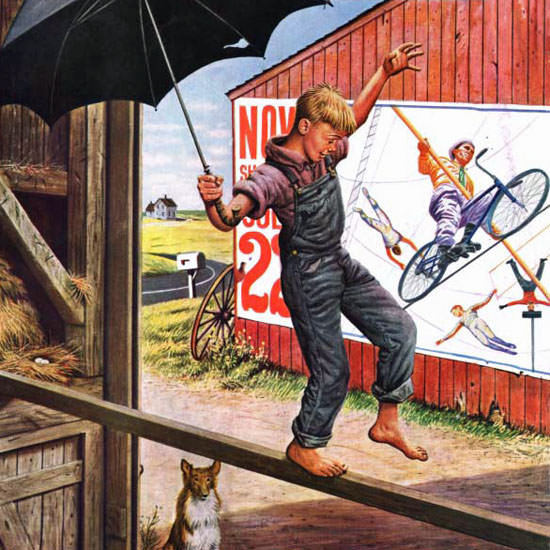 Stevan Dohanos Saturday Evening Post Walk 1949_06_11 Copyright crop | Best of Vintage Cover Art 1900-1970