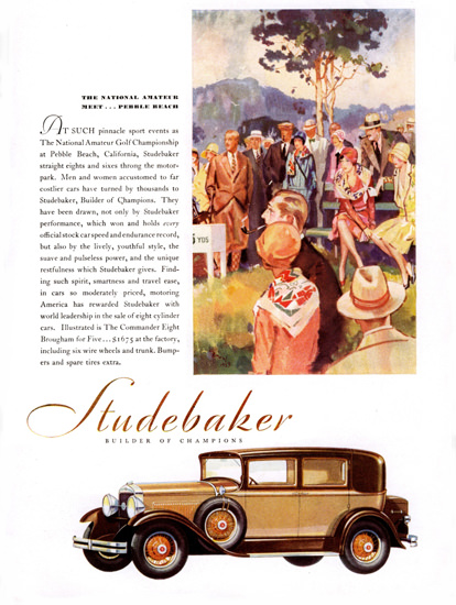Studebaker 1929 Meet Pebble Beach Champions | Vintage Cars 1891-1970