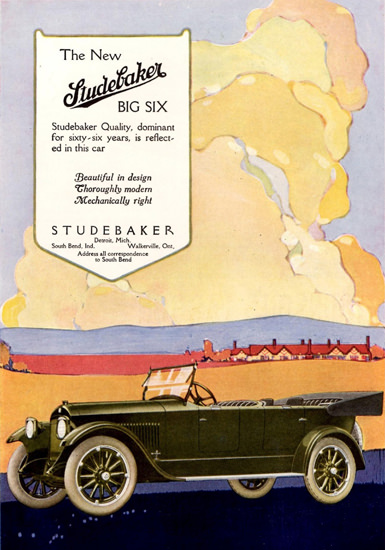 Studebaker Big Six 7 Passenger Touring Car 1918 | Vintage Cars 1891-1970