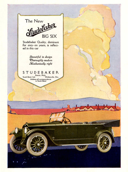 Studebaker Big Six Detroit 1918 Dominant | Vintage Cars 1891-1970