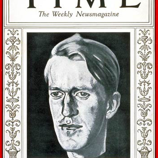 T E Lawrence Time Magazine 1932-11 crop | Best of Vintage Cover Art 1900-1970