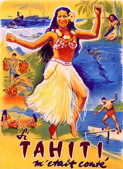 Tahiti Wahine Hula Dancer | Sex Appeal Vintage Ads and Covers 1891-1970