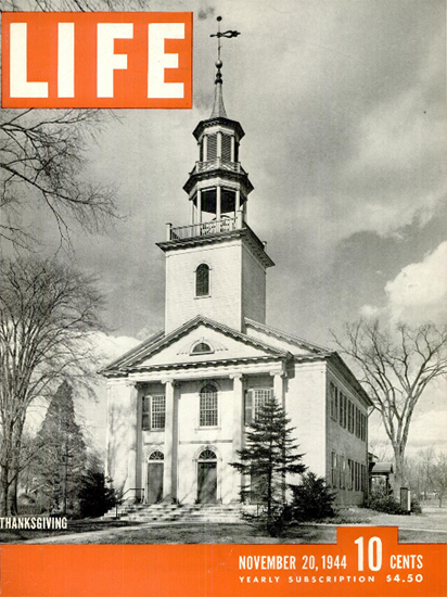 Thanksgiving 20 Nov 1944 Copyright Life Magazine | Life Magazine BW Photo Covers 1936-1970