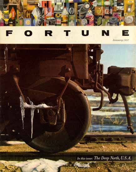 The Deep North USA Fortune Magazine January 1957 Copyright | Fortune Magazine Graphic Art Covers 1930-1959