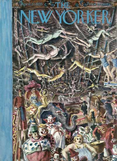 The New Yorker Magazine Cover 1935_04_27 Copyright | The New Yorker Graphic Art Covers 1925-1945