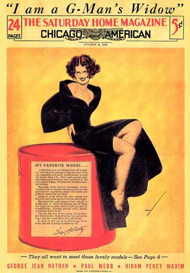 The Saturday Home Magazine October 1935 George Petty Sex Appeal | Sex Appeal Vintage Ads and Covers 1891-1970