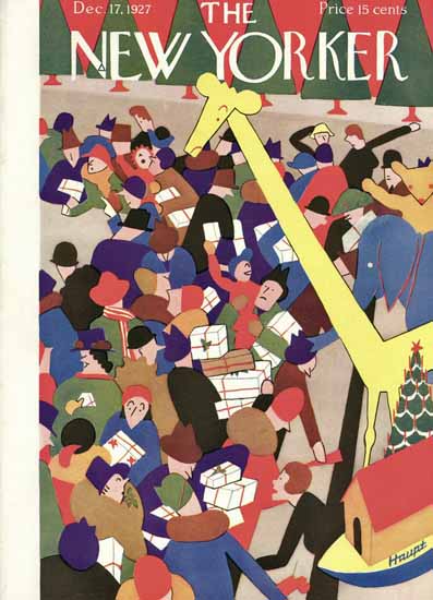 Theodore G Haupt The New Yorker 1927_12_17 Copyright | The New Yorker Graphic Art Covers 1925-1945