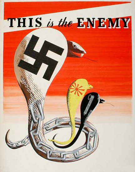 This Is The Enemy Cobras | Vintage War Propaganda Posters 1891-1970