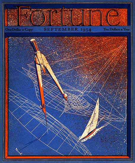 Thomas Wood Artist Fortune Magazine September 1934 Copyright | Fortune Magazine Graphic Art Covers 1930-1959