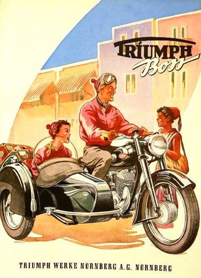 Triumph Boss 1954 | Vintage Travel Posters 1891-1970