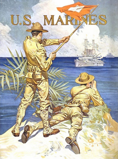 US Marines | Vintage War Propaganda Posters 1891-1970