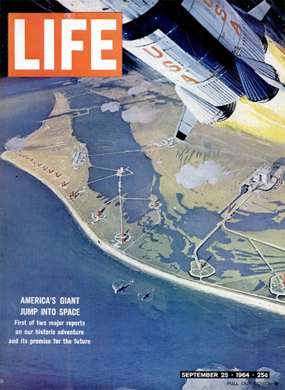 US Space Program for the Future 25 Sep 1964 Copyright Life Magazine | Life Magazine Color Photo Covers 1937-1970