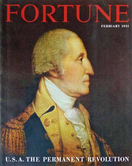 USA The Permanent Revolution Fortune Cover February 1951 Copyright | Fortune Magazine Graphic Art Covers 1930-1959